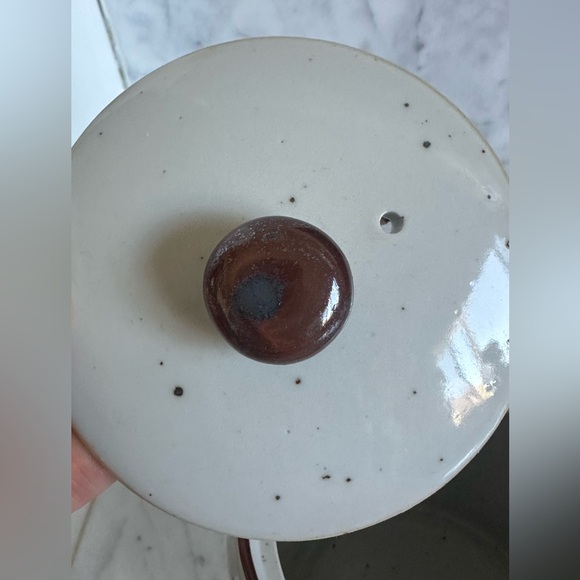 🇯🇵 Vintage Japanese Pottery Teapot with Rattan Handle - Picture 7 of 11